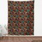 Ambesonne Day of the Dead Fabric by the Yard, Continuous Sugar Skull Flowers Pepper and Maracas Pattern, Decorative Fabric for Upholstery and Home Accents, 1 Yard, Charcoal Grey Multicolor